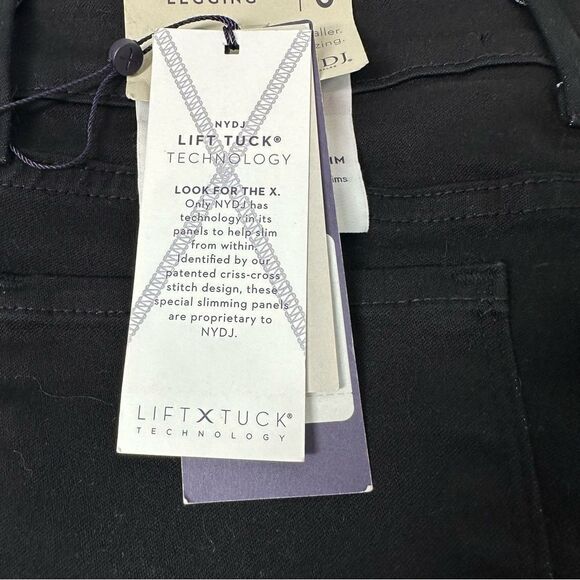 NYDJ Alina Skinny Black Leggings Sz 0 Super Sculpting Denim NWT - Picture 8 of 10